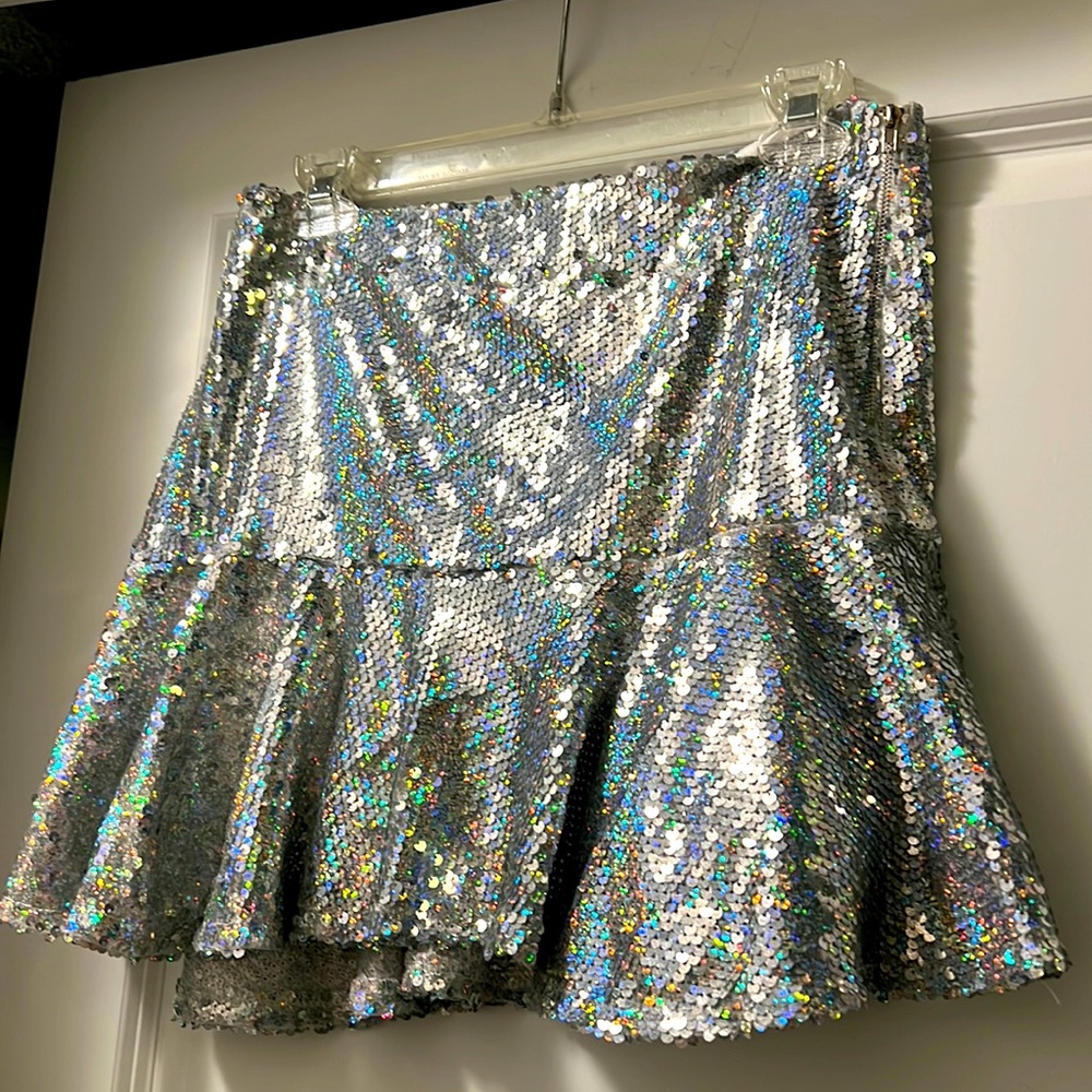 Indie Collection Sequin Iridescent Skirt